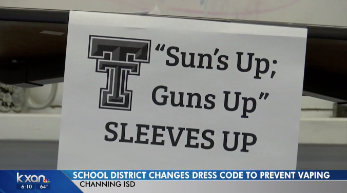 A school district in Texas is addressing vaping with a new dress code. (Photo: KXAN)