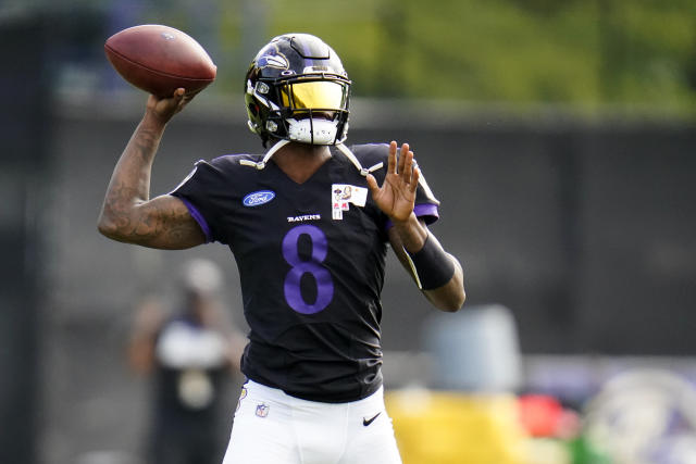 Lamar Jackson back at practice for start of Ravens' minicamp - The