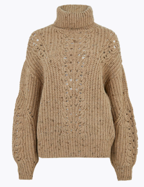 <p>Snuggle up during the winter months with this delightfully warm cable knit jumper. With a high roll neck, it's perfect for keeping you cosy when it's cold outside. </p><p><strong>WAS</strong>: £45.00</p><p><a class="link " href="https://go.redirectingat.com?id=127X1599956&url=https%3A%2F%2Fwww.marksandspencer.com%2Fcable-knit-roll-neck-jumper-with-wool%2Fp%2Fclp60474582&sref=https%3A%2F%2Fwww.countryliving.com%2Fuk%2Fhomes-interiors%2Finteriors%2Fg34768938%2Fmarks-and-spencer-black-friday%2F" rel="nofollow noopener" target="_blank" data-ylk="slk:BUY NOW, M&S;elm:context_link;itc:0;sec:content-canvas">BUY NOW, M&S</a></p>