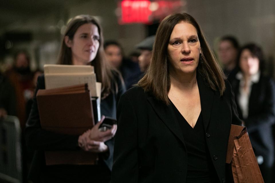 Prosecutor Joan Illuzzi-Orbon arrives at New York City Criminal Court (Getty Images)