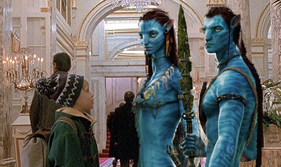 Sostituito dai personaggi del film "Avatar" (Twitter)