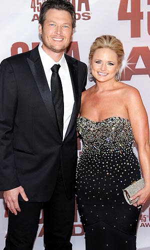 Miranda, who married Blake Shelton in May, says the two aren't yet ready for kids. Michael Loccisano/Getty Images North America