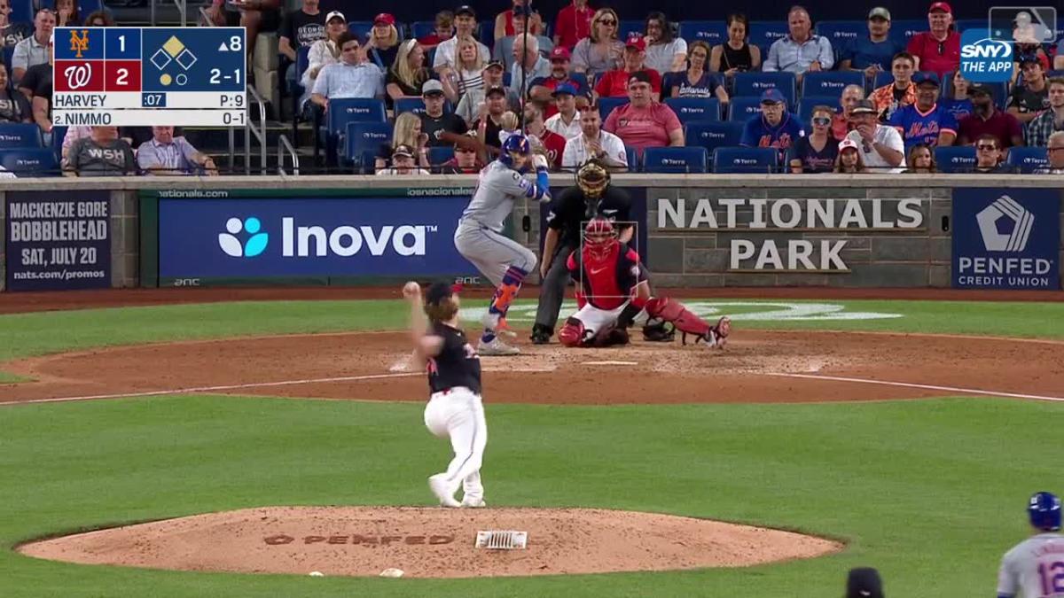 The game-tying RBI single by Brandon Nimmo