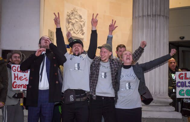 All four defendants admitted their involvement but denied their actions were criminal, arguing the statue itself had been a hate crime against the people of Bristol. (Photo: Finnbarr Webster via Getty Images)