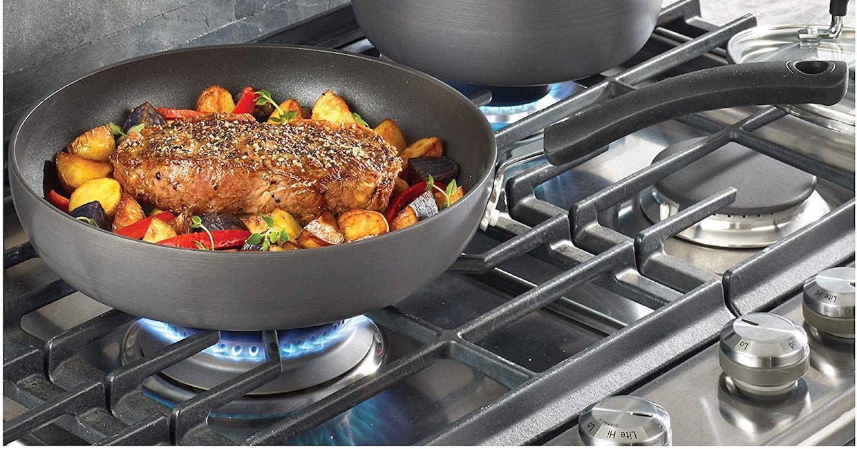 Non-stick cookware that distributes heat easily? That's T-fal's claim to fame. (Photo: Amazon)