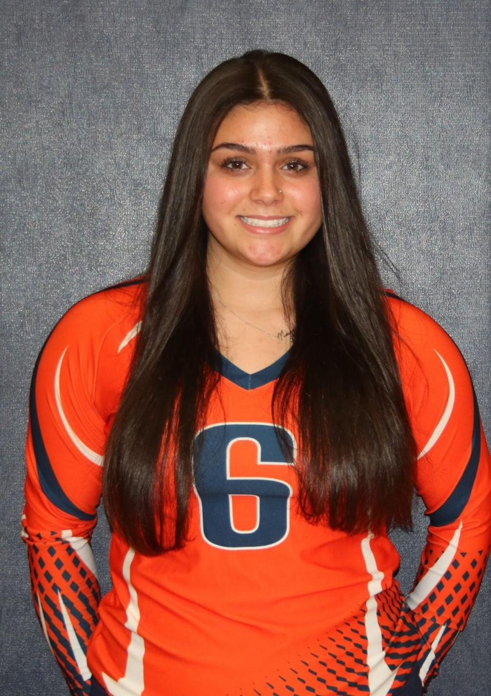 SUNY Orange volleyball sophomore Maggie Goodenough, a graduate of Pine Bush High School