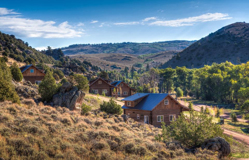 Anglers Camp at Brush Creek Ranch in Saratoga, Wyoming.