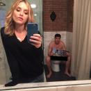 <p>Like we said, a toilet shot taken by Jason Biggs and his wife, Jenny Mollen, isn’t a big shock. Frankly, we’re kind of surprised they haven’t shared completely naked shower pix. There’s still time… (Photo: <a rel="nofollow noopener" href="https://www.instagram.com/p/8weMU7o1eX/" target="_blank" data-ylk="slk:Jenny Mollen via Instagram;elm:context_link;itc:0;sec:content-canvas" class="link ">Jenny Mollen via Instagram</a>) </p>