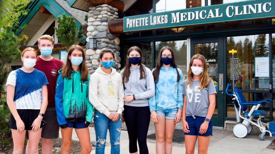 Wanting to get back to normal for their next school year, a group of teens join together to get their COVID-19 vaccine shots in May. Picture left to right: Fin Denning, Miles Denning, Adeline Bush, Lilly Mihlfeith, Mia Rider, Keira Rider, and Regan Curtin.