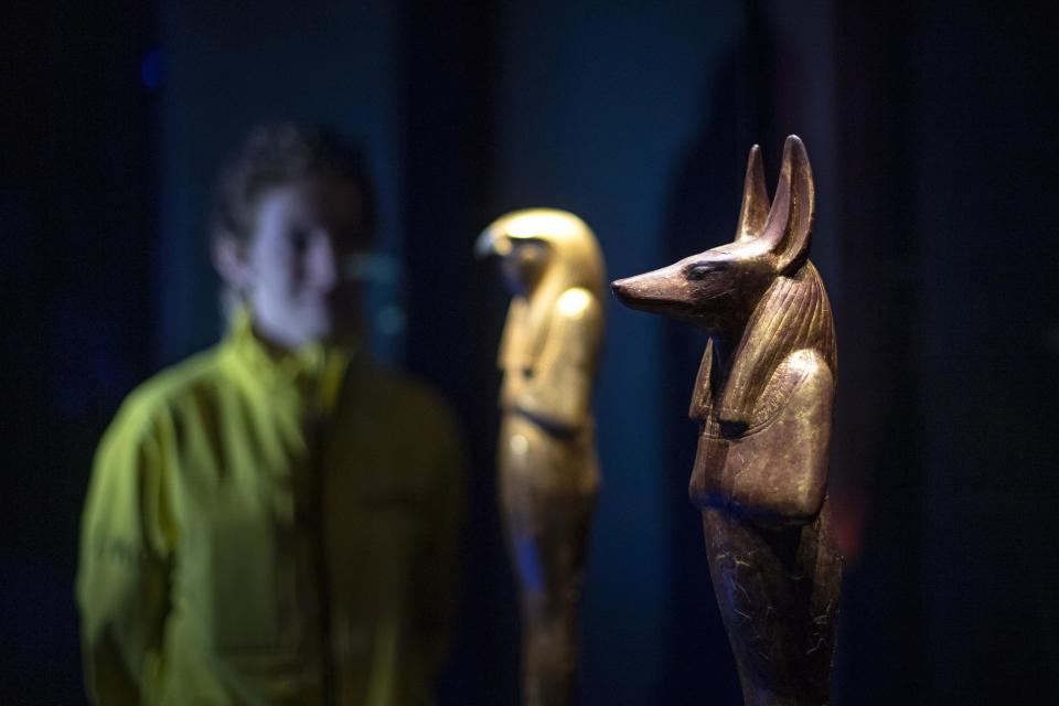 Tutankhamun: Treasures of the Golden Pharaoh exhibition at the Saatchi Gallery