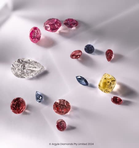 The 2024 Rio Tinto Argyle Tender Art Series Collection (Photo: Argyle Diamonds Pty)