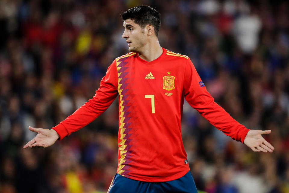 Spain and Chelsea striker Alvaro Morata.