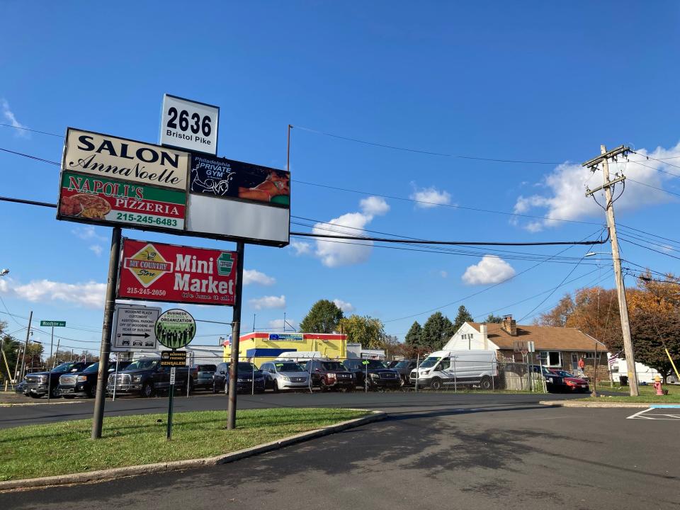 A 14 year old was shot and killed Tuesday, Oct. 31, 2023 at this shopping center on Bristol Pike in Bensalem. Two others, 17 and 19, suffered non life-threatening injuries and police were investigating.