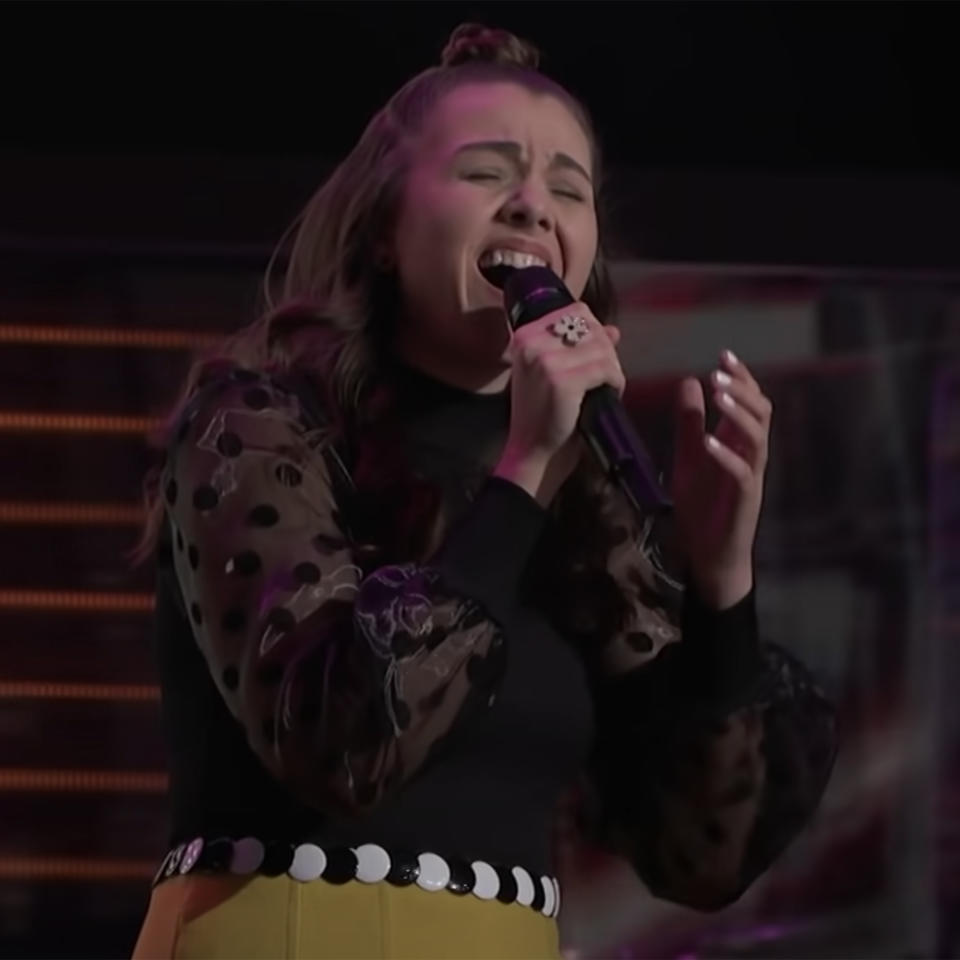 Anna Grace, hailing from Milwaukee, Wis. took on Billie Eilish’s 2020 hit “my future” for her audition. (The Voice / NBC)