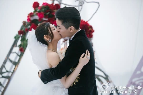 陳妍希和陳曉結婚5年，婚變傳言卻未斷過。（圖／翻攝微博）