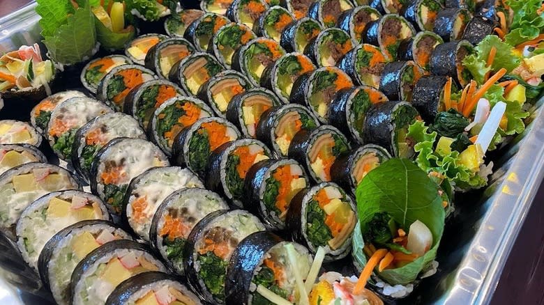 Kimbap Paradise catering tray