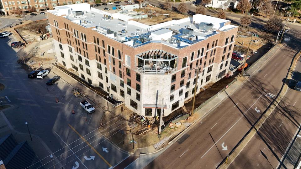 A five-story, 114-room TownePlace Suites by Marriott is the sixth phase of the Thornwood project. The $17 million hotel is planned to open in March 2024.