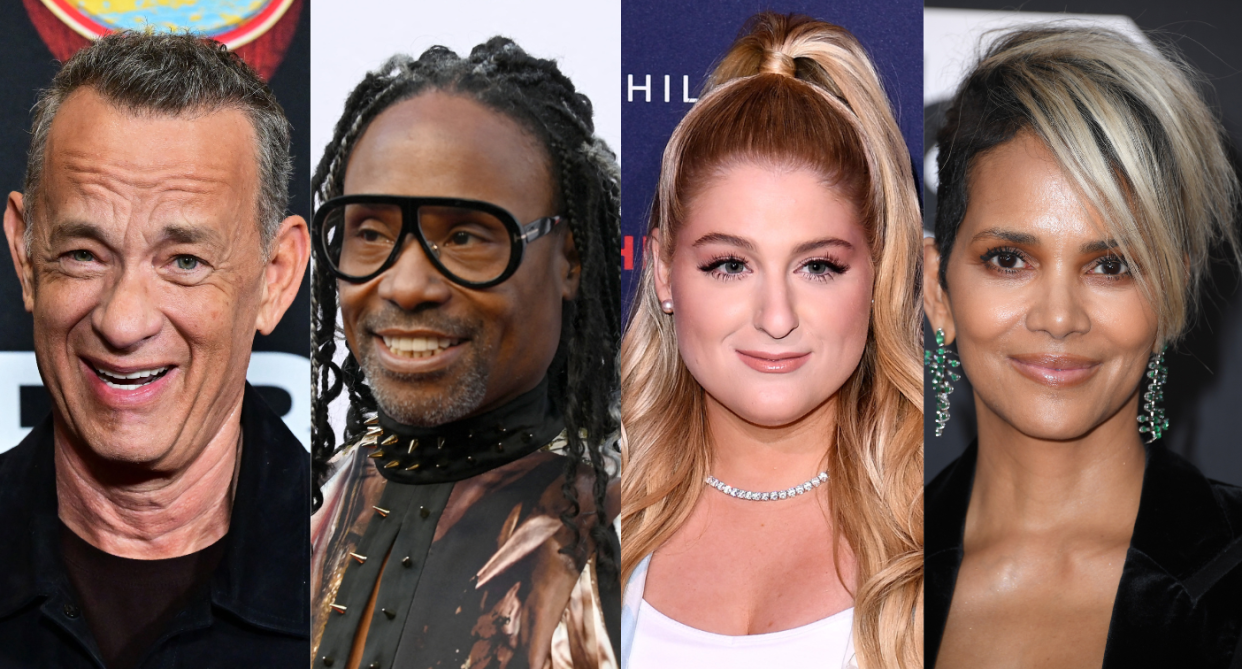 A wide range of celebrities have been open about having diabetes, from Tom Hanks, Billy Porter, Meghan Trainor, Halle Berry and more. (Photos via Getty Images)