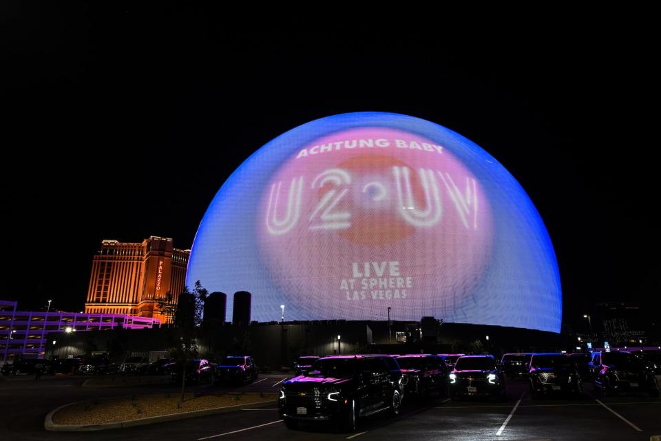 U2 at the Las Vegas Sphere