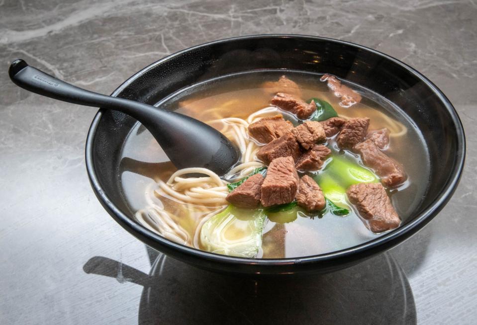 An order of Braised Beef with Noodle at the newly opened Xian Noodle Place at 6014 North 9th Avenue in Pensacola on Tuesday, August 1, 2023.