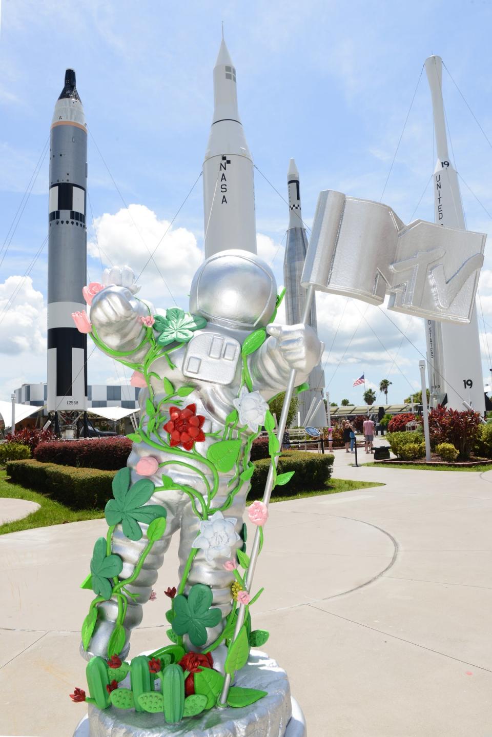 MTV unveils special edition large-scale Moon Person at Kennedy Space Center (Getty Images for MTV)