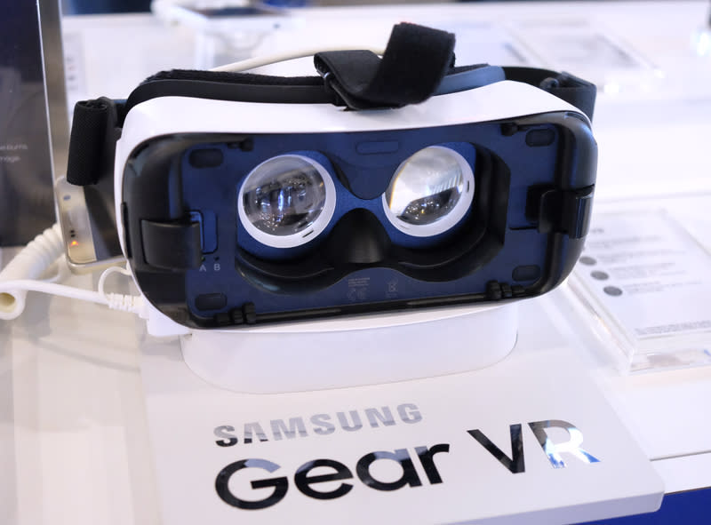 Experience immersive virtual reality content with Samsung's Gear VR headset. Available at PC Show for just $148.