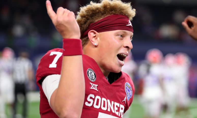 Oklahoma Sooners quarterback Spencer Rattler, one of college football's best passers.