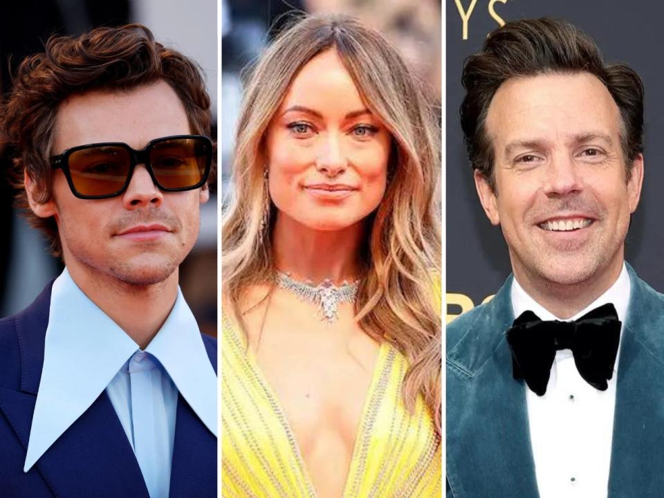 Harry Styles, Olivia Wilde and Jason Sudeikis