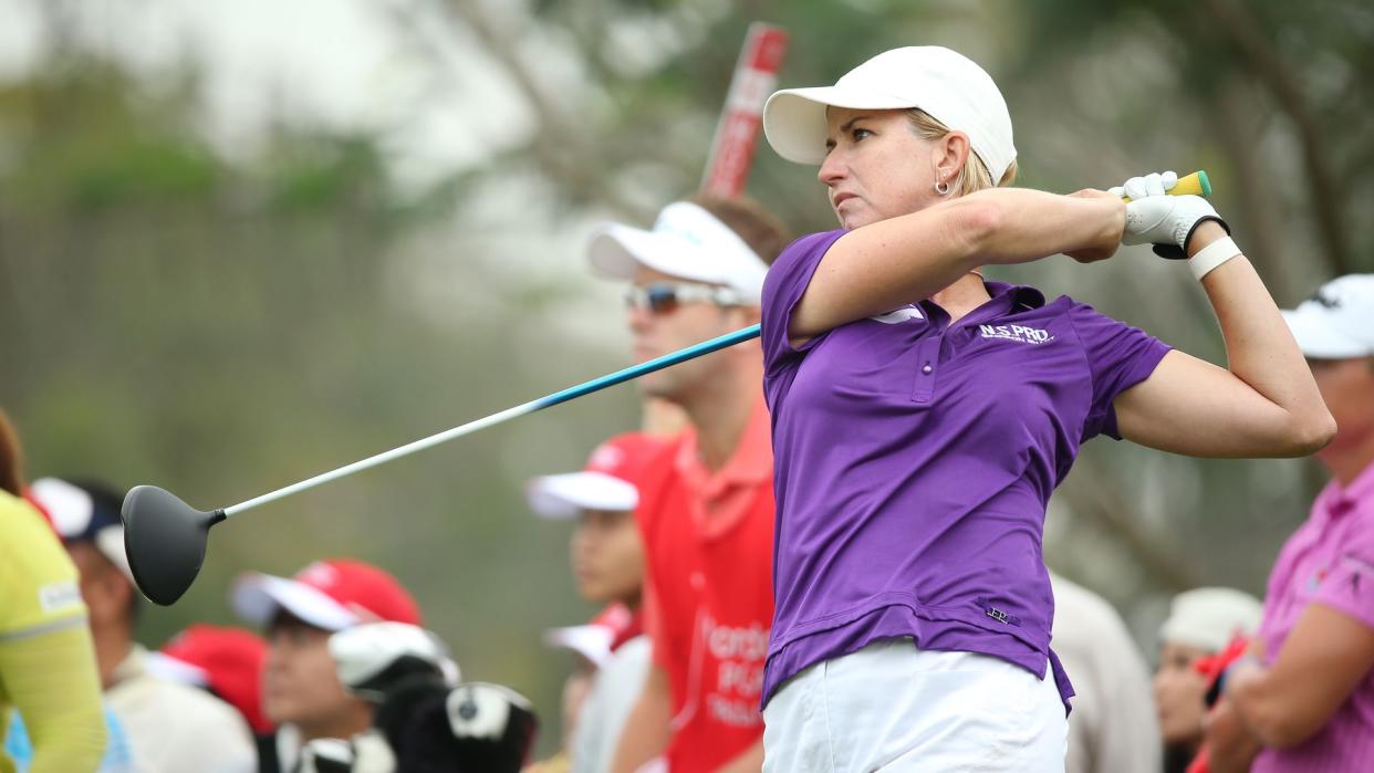 Karrie Webb of Australia participate in a Honda LPGA Thailand 2014 at Siam Country Club Pattaya Old Course on February 21, 2014 in Chonburi, Thailand.