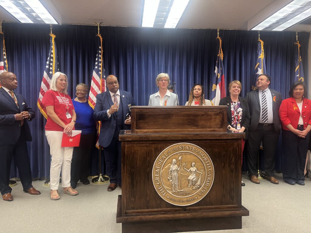 Durham Rep. Marcia Morey and other anti-gun violence advocates