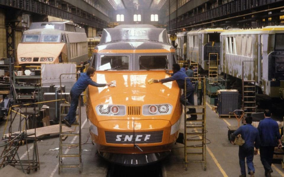 The dashing orange livery of the first TGVs - Getty