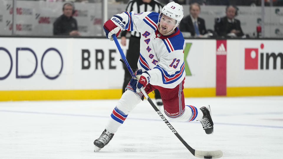 Rangers forward Alexis Lafreniere hasn't lived up to the hype since being drafted first overall in 2020. (AP Photo/Jae C. Hong)