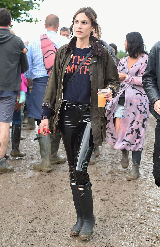 Alexa Chung at Glastonbury, 2016