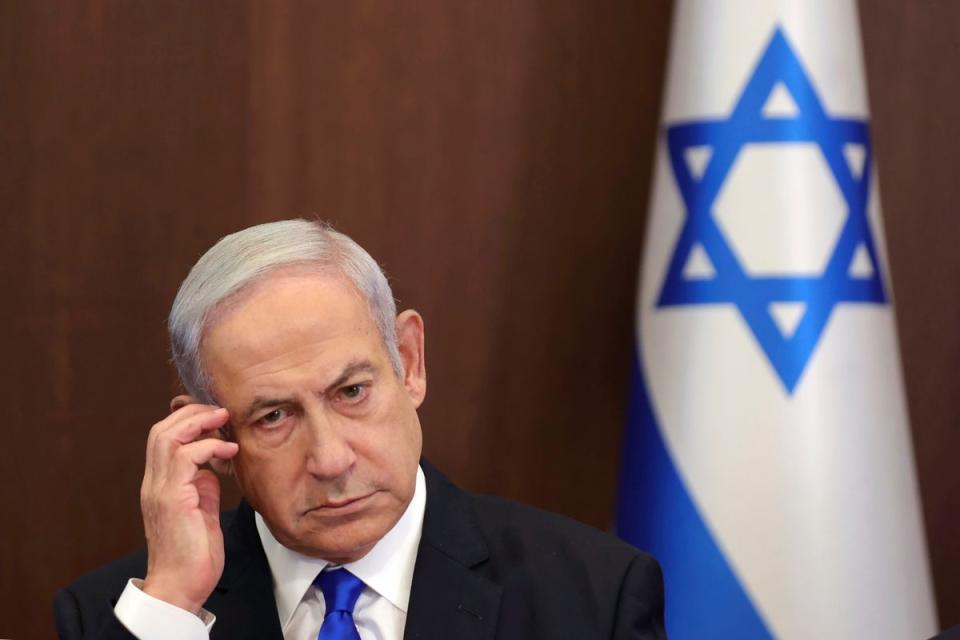Israeli prime minister Benjamin Netanyahu personal plane launched ‘for operational reasons’ (AP)