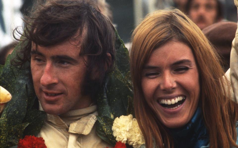 Sir Jackie Stewart with his wife Helen