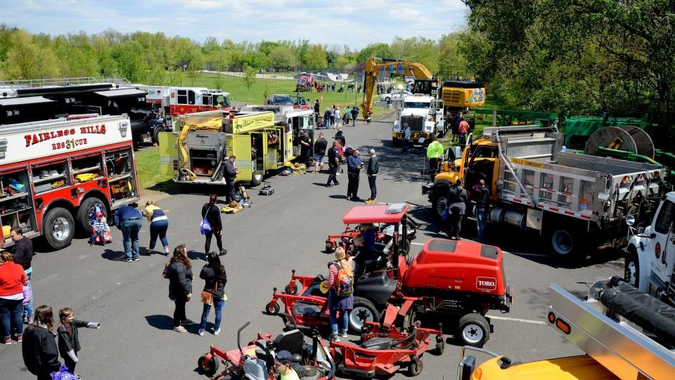 Fire trucks, dump trucks and other municipal vehicles will be on display for children to touch and try out at the Falls Township Touch-a-Truck and Family Festival Sept. 9 at Community Park.
