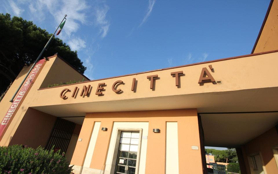 The entrance to Cinecitta, Rome's historic film and television studios - Alamy