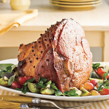 Honey-Bourbon Glazed Ham