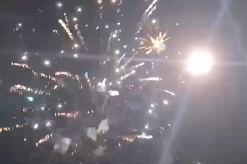 Guy proposed to the backdrop of fireworks
