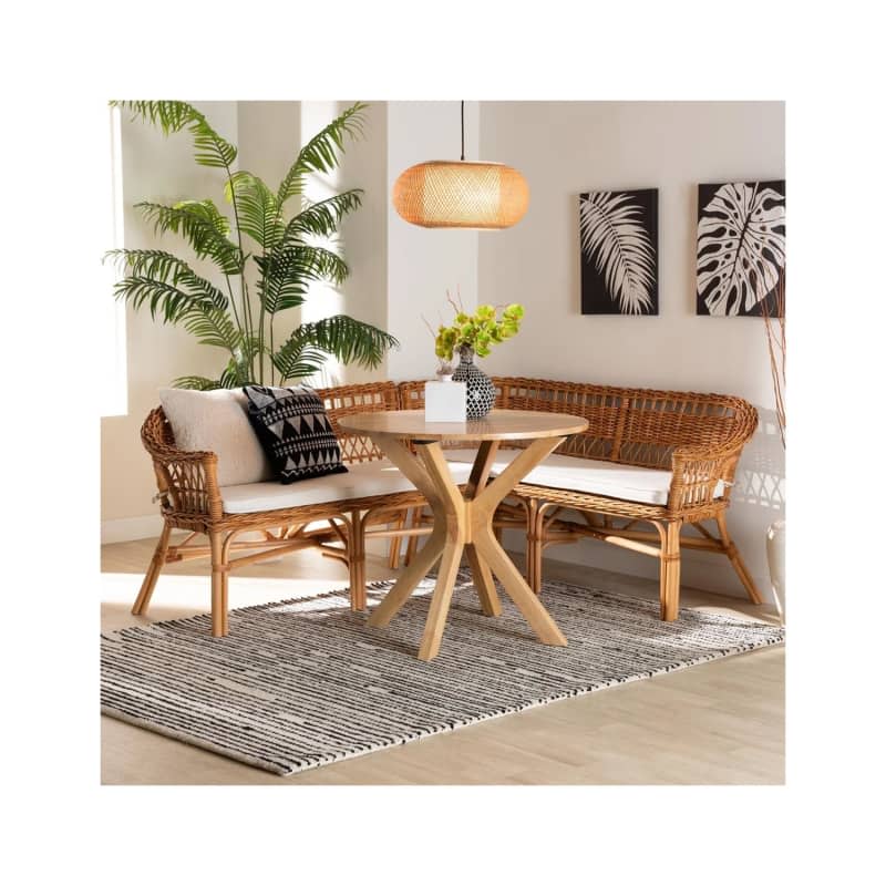 bali & pari Nella 2-Piece Dining Nook Banquette Set