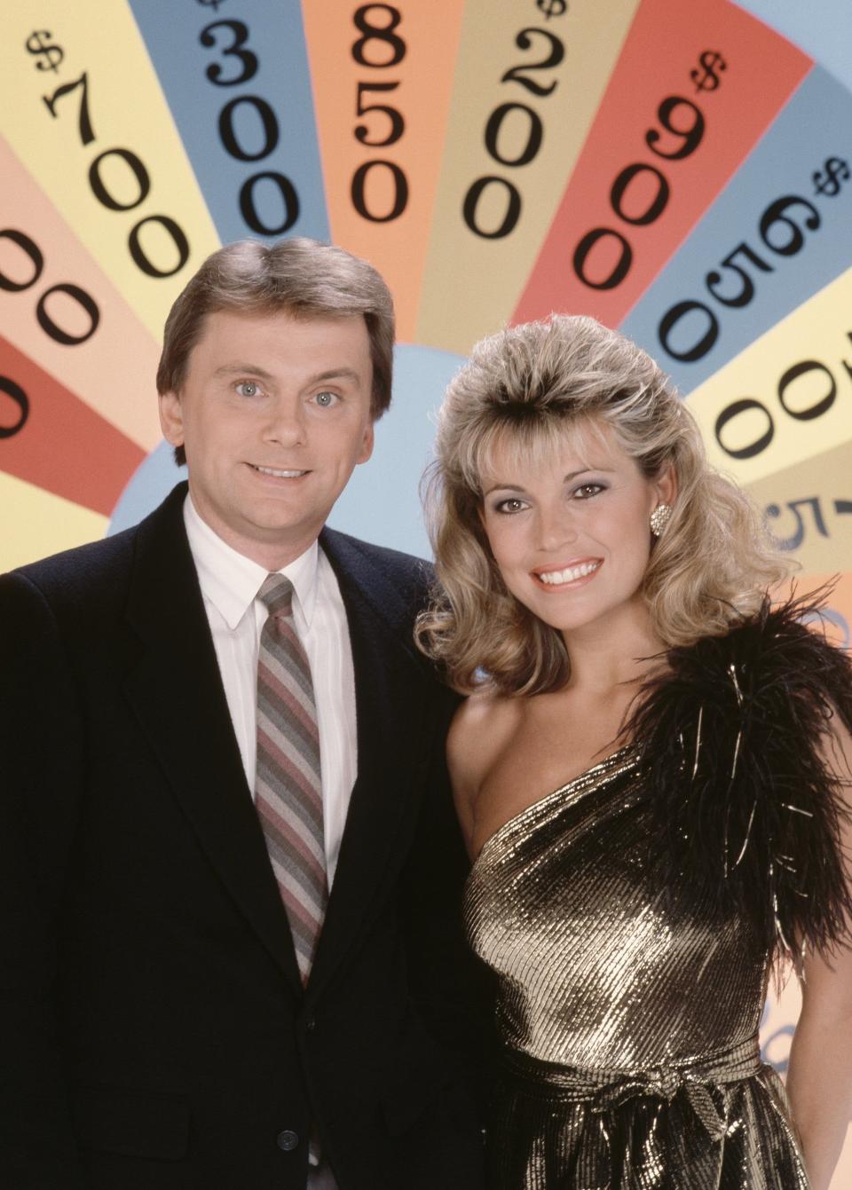 A photo of Pat Sajak and Vanna White