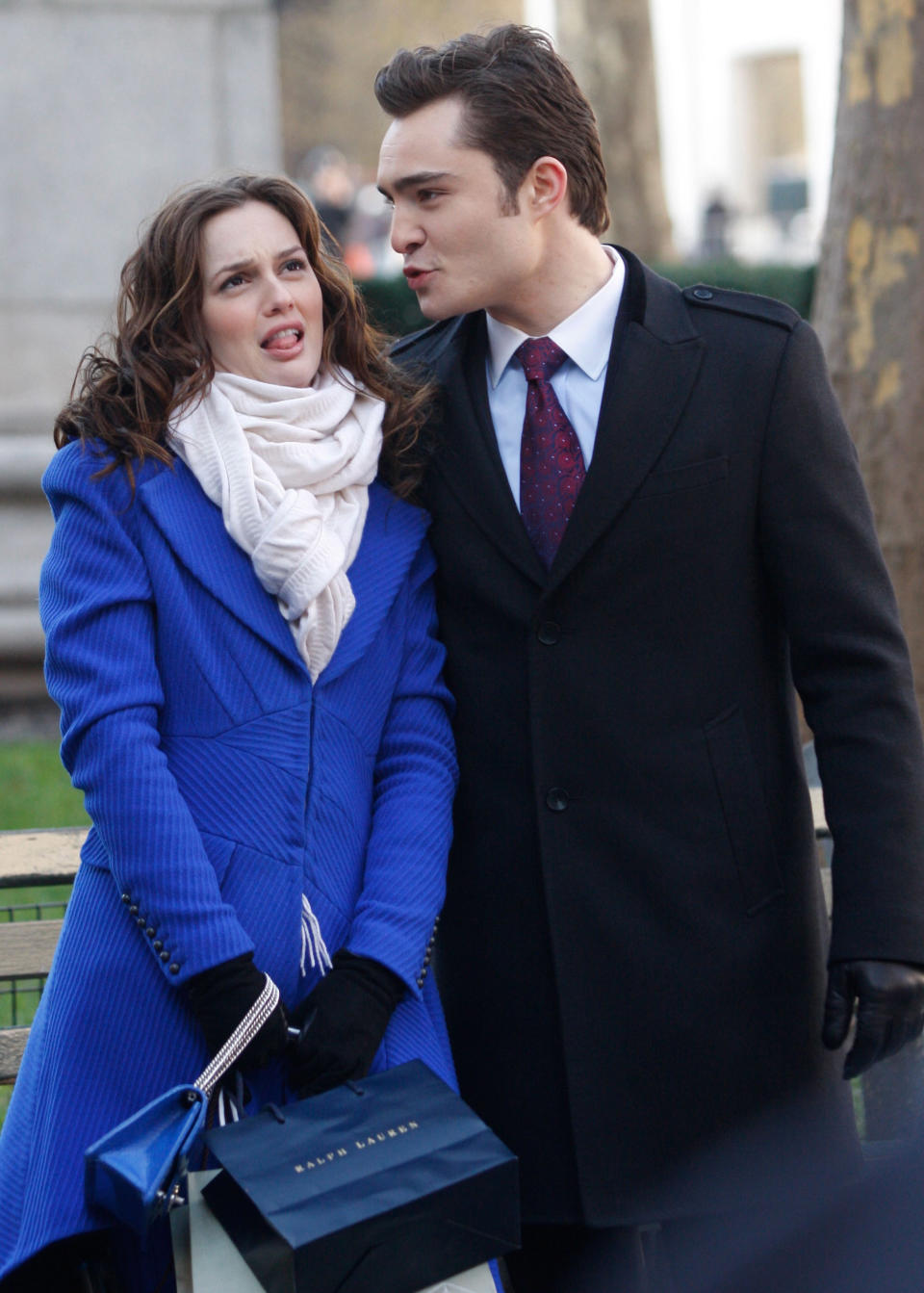 Ed Westwick y Leighton Meester