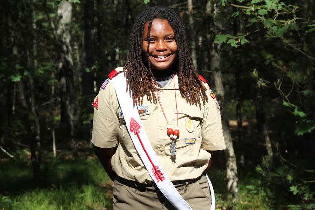 <p>Kenyatta Brame</p> Kimani Brame in her scout uniform.