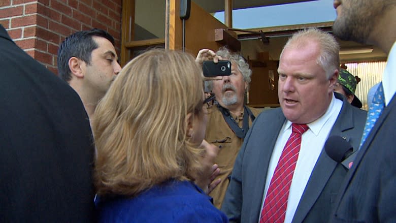 Rob Ford in shouting match ahead of mayoral debate