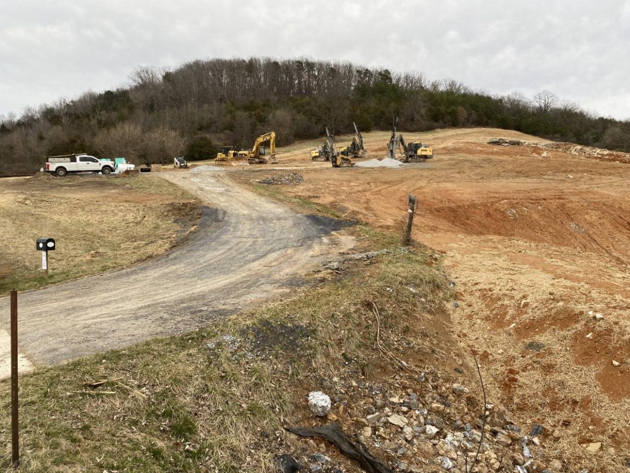 The future site of Middlebrook Trace, a workforce housing/apartment complex project at 914 Middlebrook Road, has become the subject of complaints from nearby residents due to blasting.