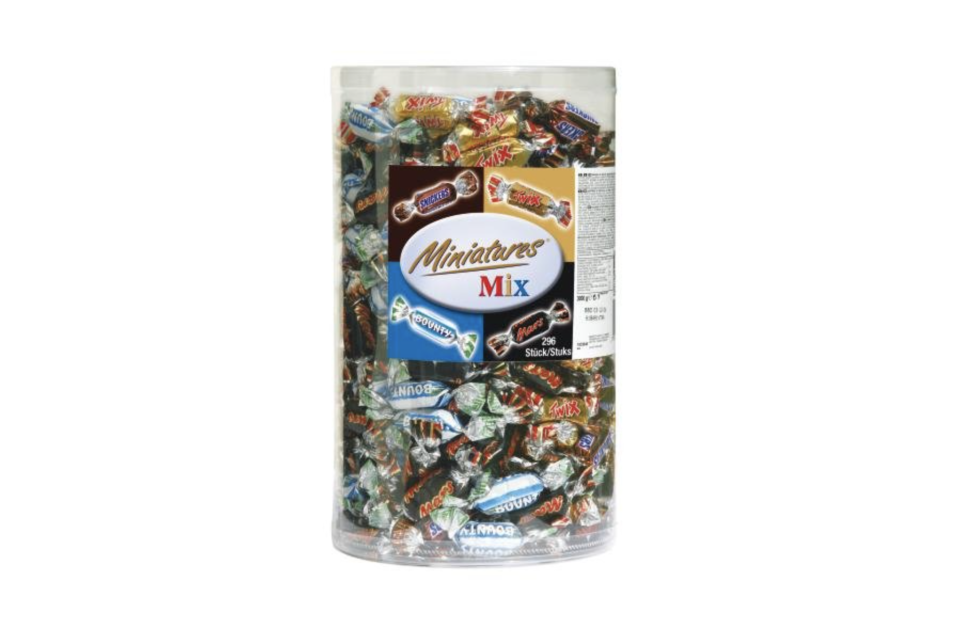 Mars, Snickers, Bounty & Twix Miniatures Mix, 296 Riegel
