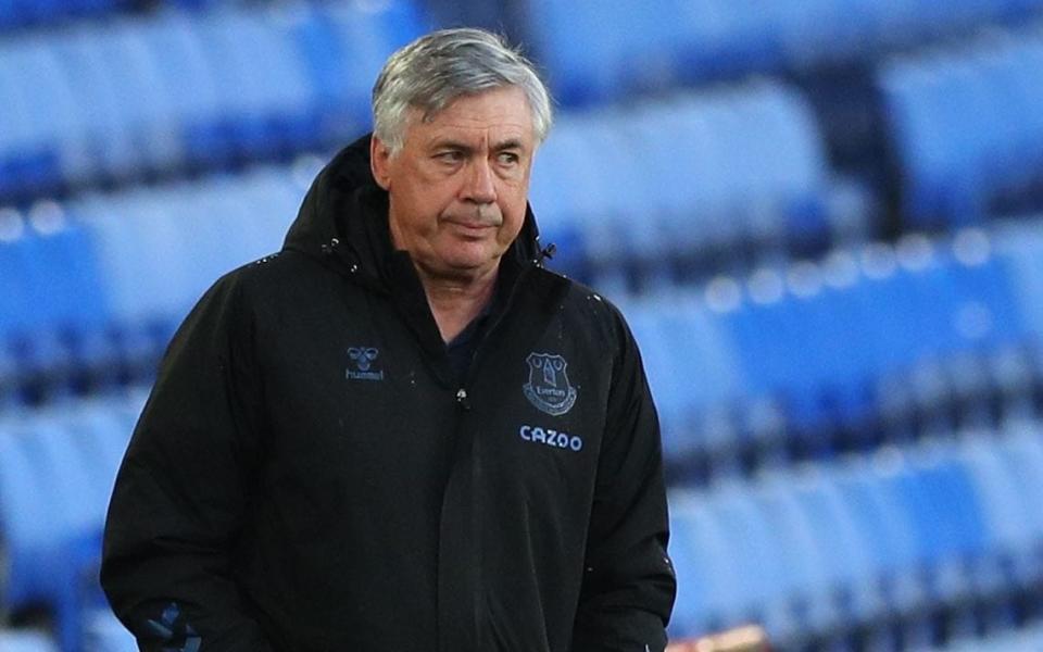 Carlo Ancelotti on the sidelines at Goodison Park - Reuters