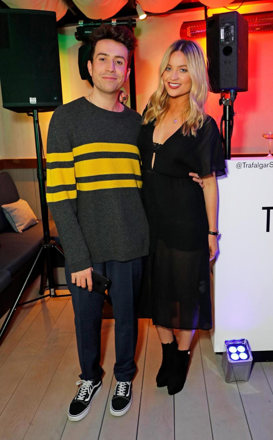 Radio One's Nick Grimshaw and TV presenter Laura Whitmore attend the launch (Dave Benett)