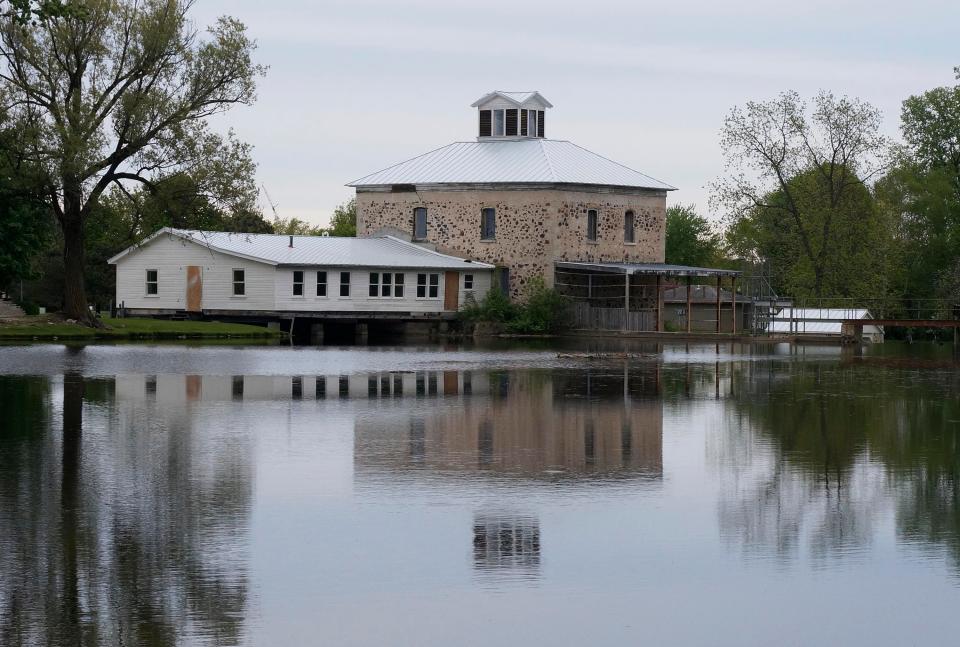 The long-sanding Kiel Mill as seen, Tuesday, May 24, 2022, in Kiel, Wis.