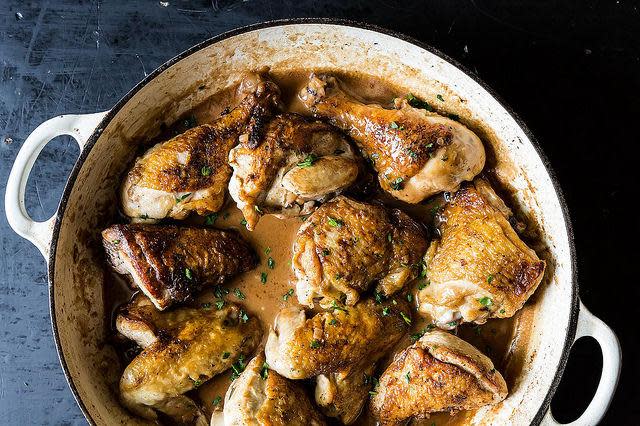 Chicken in Red Wine Vinegar Sauce on Food52